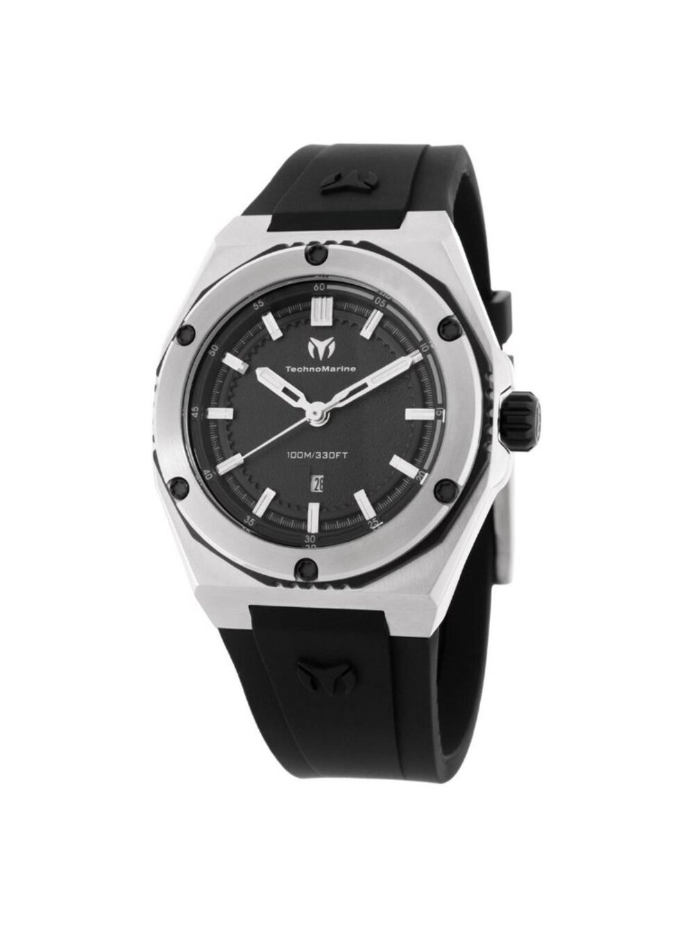 NWT Technomarine Coral Quartz Black Dial Ladies Watch